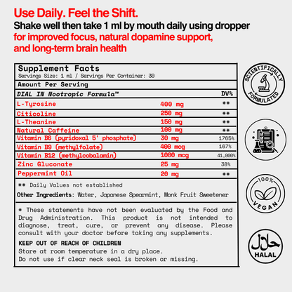 DIAL IN | Natural Dopamine Support